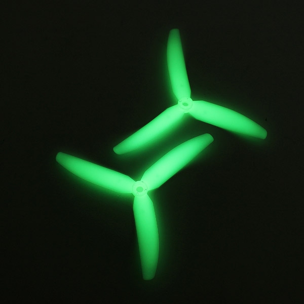 Gemfan Glow In The Dark 5030 3-Leaf Propeller Set CW/CCW For RC Quadcopter Multirotor