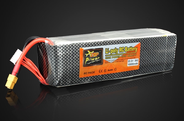 ZOP Power 22.2V 10000MAH 30C Lipo Battery XT60 Plug