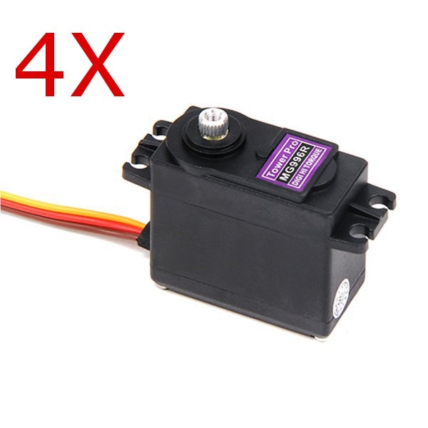 4X TowerPro MG996R Metal Gear Digital High Torque Servo 55g 