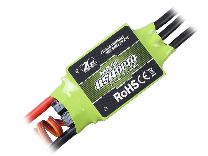 ZTW Mantis Series 85A OPTO 2-6S Brushless ESC Speed Controller For RC Models