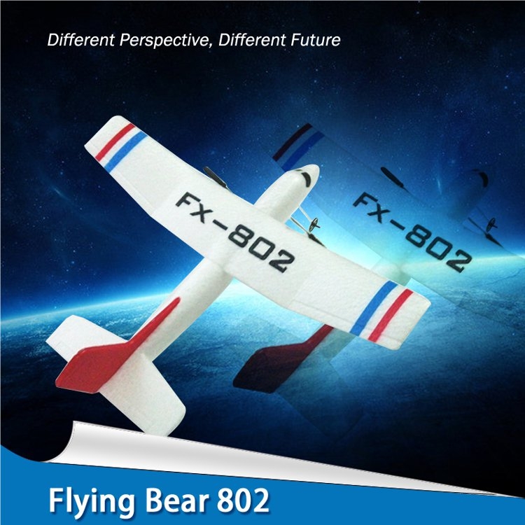 Fly Bear FX-802 FX-805 FX-807 2.4G 2CH 310mm EPP RC Glider Airplane RTF