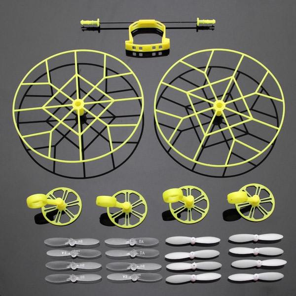 Protection Wheels w/ 4 Pairs Propellers For Cheerson CX-10 CX-10A JJ810 JJ820 RC Quadcopte