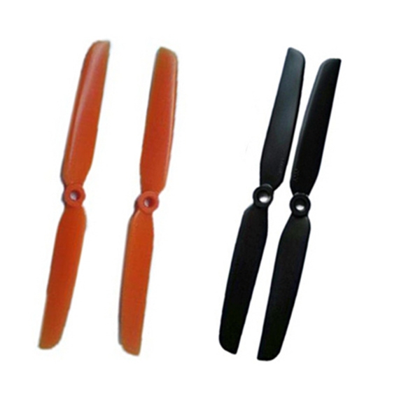 2 Pairs Gemfan 6x3 6030 propellers CW/CCW For ZMR250 QAV250 Quadcopter Black & Orange