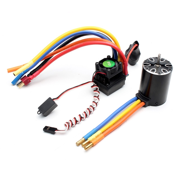 Surpass ROCKET 540 3100KV Brushless Sensorless Motor + 45A ESC 1/10 Scale