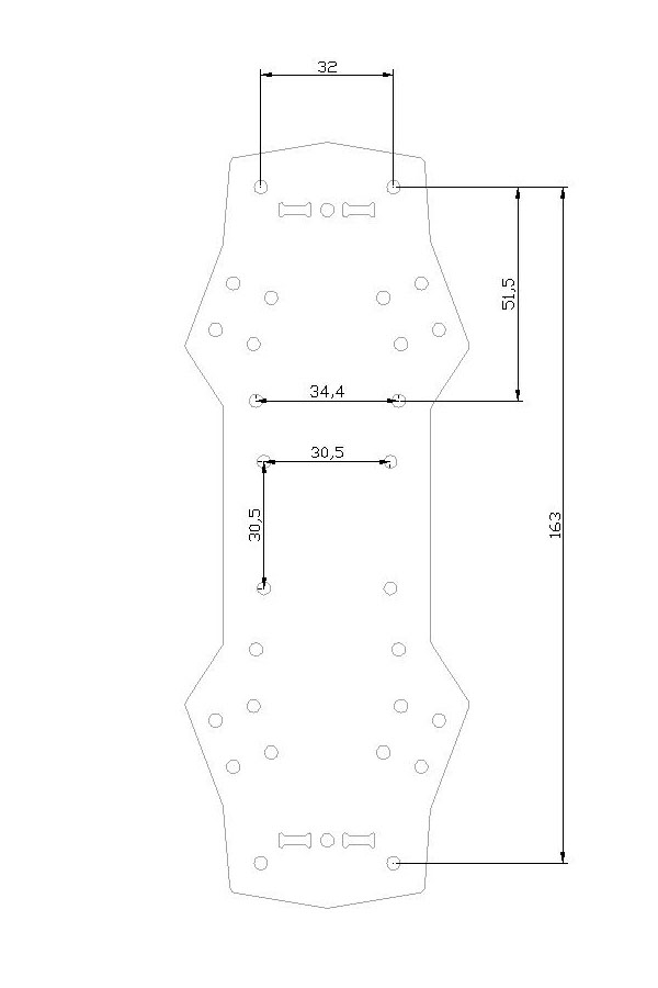 Diatone ZMR250 PCB Board For ZMR250 Quadcopter Frame Kit