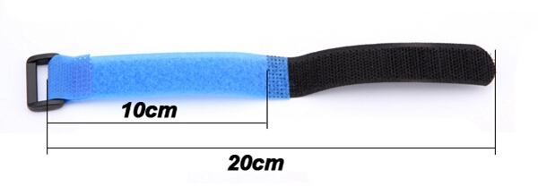 5pcs AKKU TREX 450 RC Helicopter Tie Down Strap for 11.1 3S 2200 Battery 