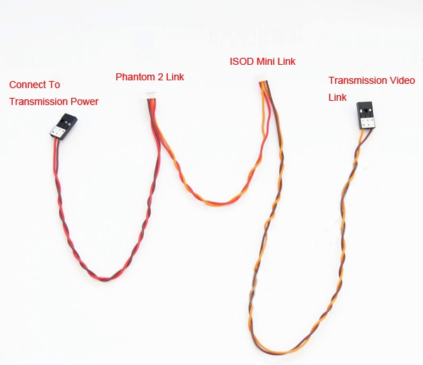 DIJ Phantom 2 Video FPV Transmission And IOSD Connecting Cable Wire
