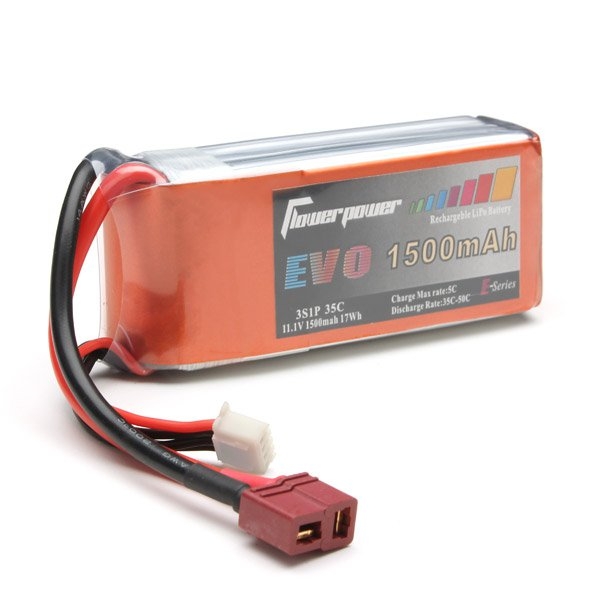 FlowerPower EVO 3S 1500mAh 35c 3S1P LiPo Battery For RC Models