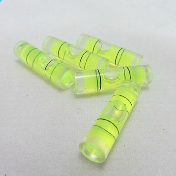 5PCS Transparent Column Bubble Spirit Bubble Level Normal Measuring