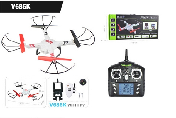 WLtoys V686K WIFI FPV Headless Mode RC Quadcopter with Camera