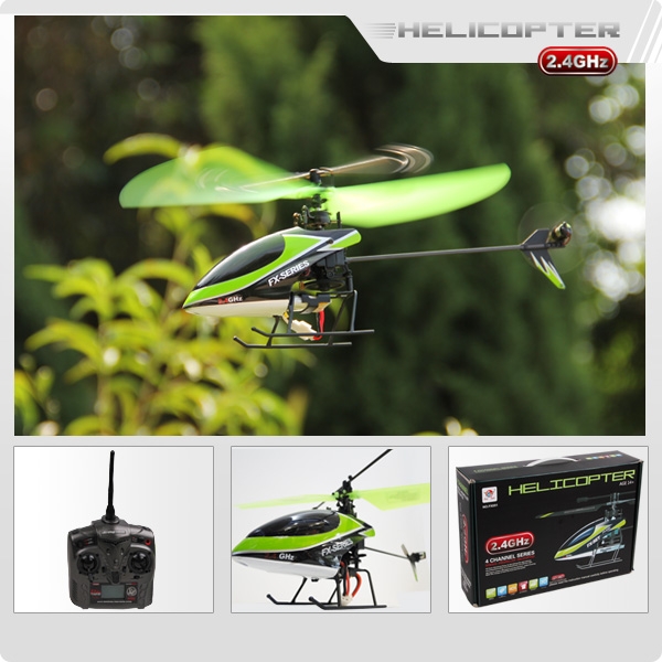 FX051 2.4G 4CH Single Propeller Middle-scale RC Helicopter Mode 2