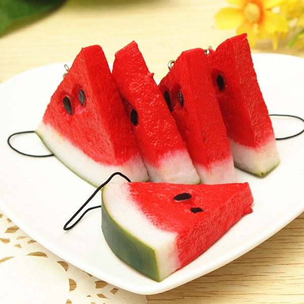 1PC Simulation Fruit Cute Red Watermelon Cellphone Charm Strap Bag/Key Chain 