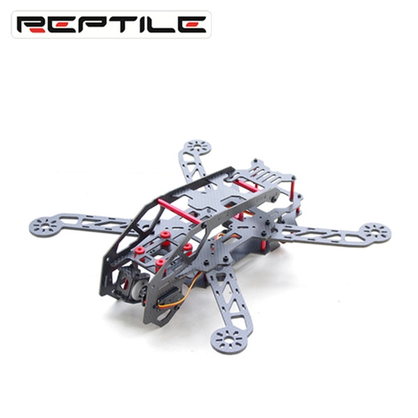 REPTILE-G280 280mm Matte Carbon Fiber Frame Kit With Gimbal Mount 600TVL Mini Camera