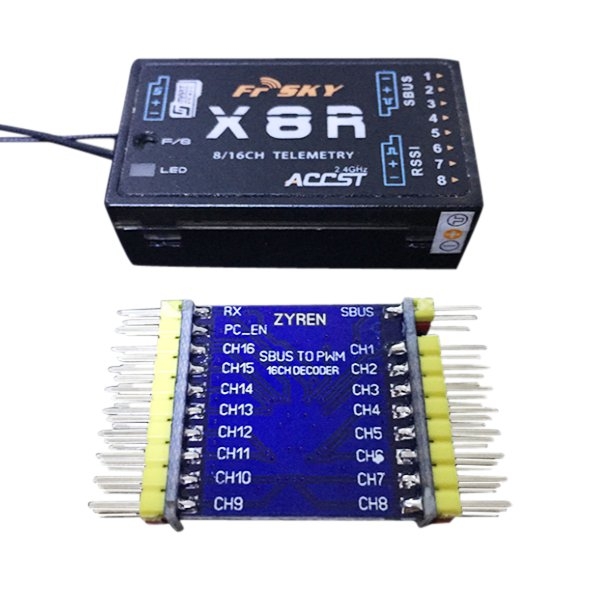 DIY SBUS To PWM/PPM Decoder 16CH For Futaba Orange Frsky