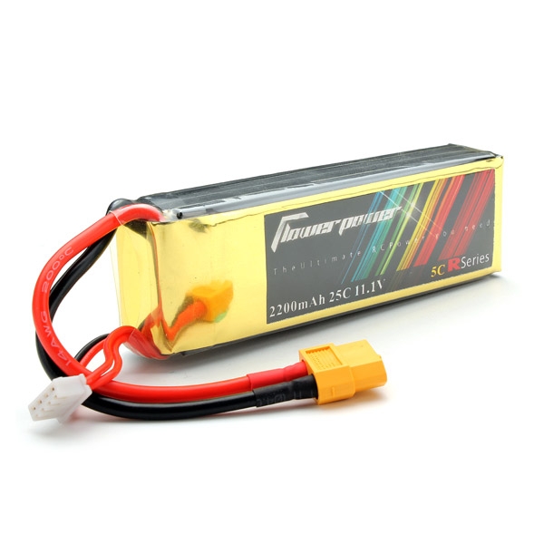 FlowerPower 3S1P 11.1V 2200mAh 25C Lipo Battery XT60 Plug