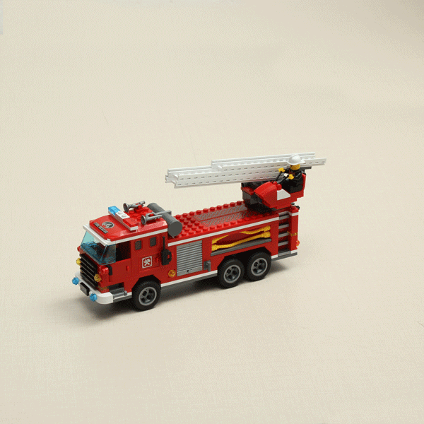Enlighten Three Bridge Fire Engines Truck Fire Series Blocks Educational Toy NO.904