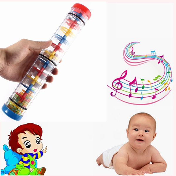L Baby Rainmaker Tube Shaker Music Sensory Auditory Instrument Education Toy