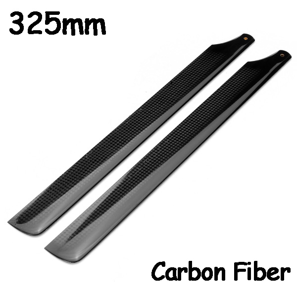 325mm Carbon Fiber Main Blade For ALIGN T-REX GAUI Electric 450 Helicopter