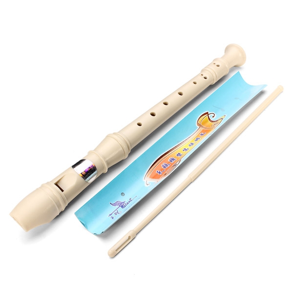 BEE 8-Hole ABS White Flute Clarinet For Beginners