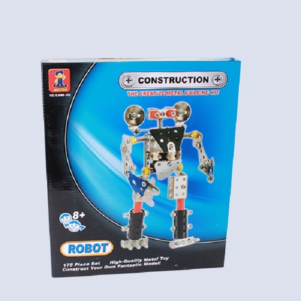 DIY Model Metal Screw Nut Assembled ET Robot Toy