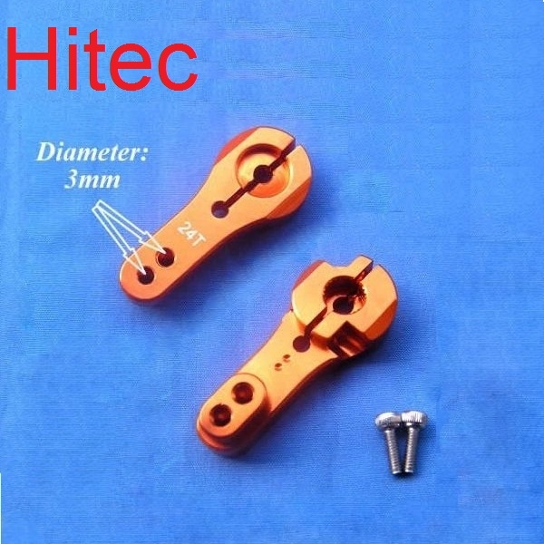 23T 24T CNC M3 34mm Servo Arm For RC JR Hitec