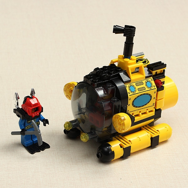 Enlighten Treasure Hunt Submarine Assemble Building Blocks Children Gift NO.1213