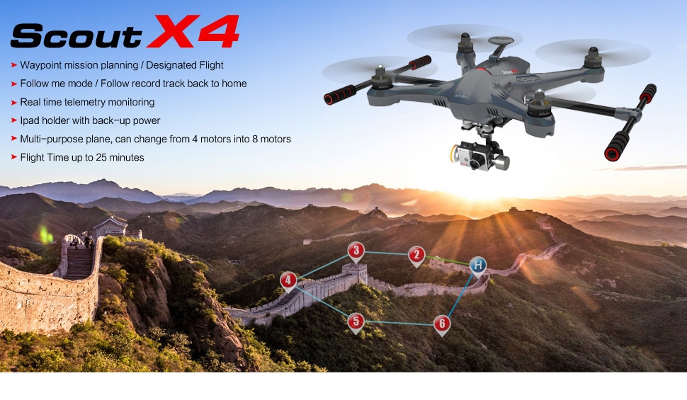 Walkera Scout X4 GPS RC Quadcopter With Ground Station BNF Version-Basic 2