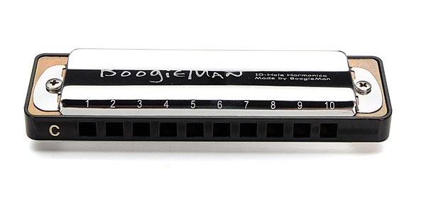 Boogie Man 10 Hole 20 Tone Blues Harmonica Key of C