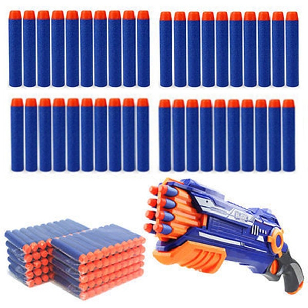 100pcs Kids Refill Toy Gun Bullet Darts Round Head Blasters For N-Strike