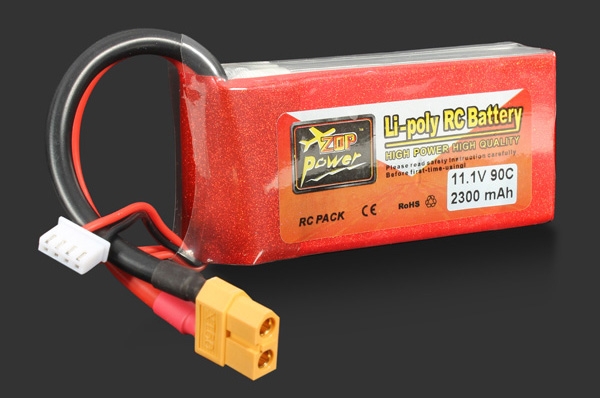 ZOP Power 11.1V 2300MAH 90C Lipo Battery XT60 Plug