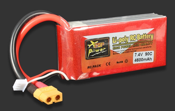 ZOP Power 7.4V 4600MAH 90C Lipo Battery XT60 Plug