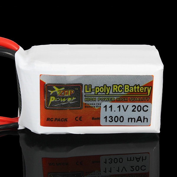 ZOP Power 11.1V 1300MAH 20C Lipo Battery T Plug 