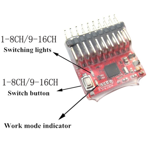 16CH Receiver PWM/PPM/SBUS/DBUS To Signal Converter Module For DJI NAZA Zero Flight Controller