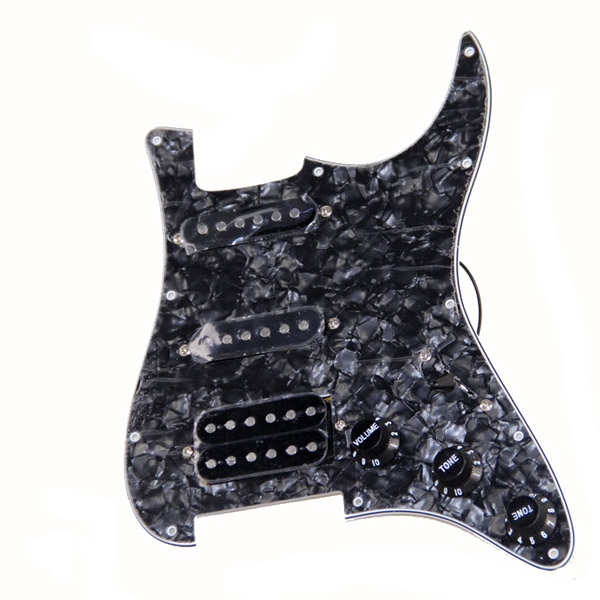 ST2 Electric Guitar Standard Flashing Shell Pickguard Black