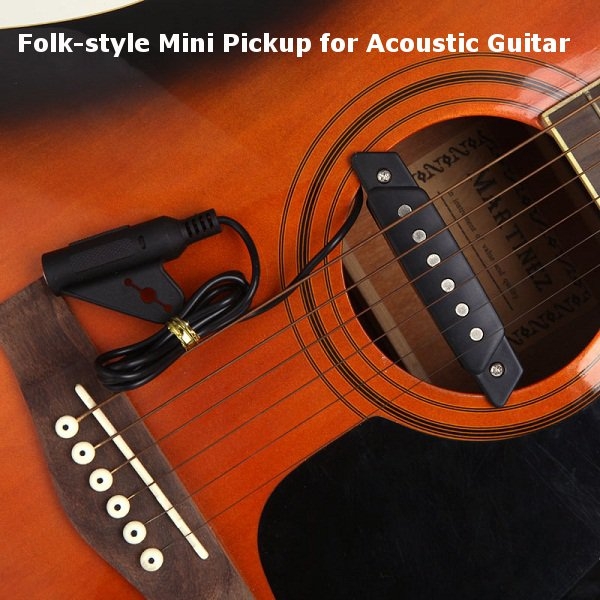 Folk-style Mini Pickup for Acoustic Guitar