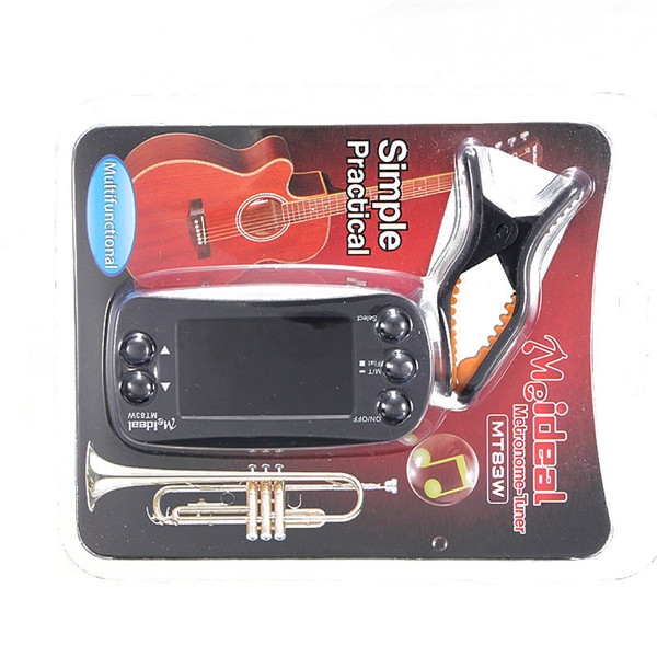 2 IN 1 Mini Clip Tuner Metronome Guitar Beat Tempo