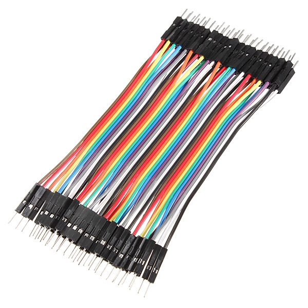 40pcs 30cm Male to Male Color Breadboard Cable Jump Wire Jumper