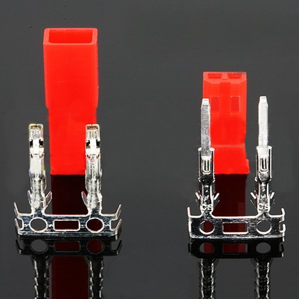 JST/BEC Receiver Connector Male & Female 1 Pair With Terminals