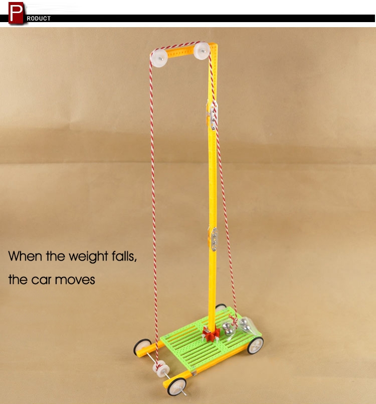 Mini DIY Gravity Car Children Educational Toy