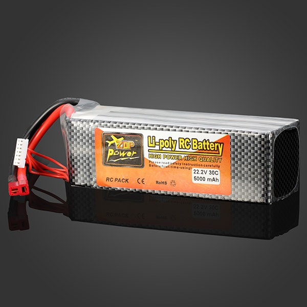 ZOP Power 22.2V 5000MAH 30C Lipo Battery T Plug