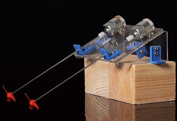 DIY Toy Dual Power Propeller RC Ship Assembled Kit
